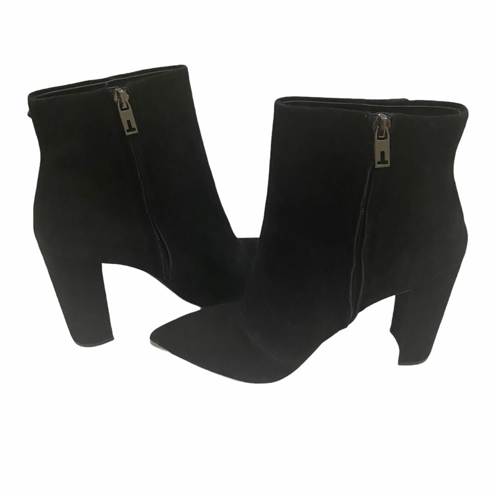 Ted Baker London Frillis Black Boot Ruffle Sz 40.5 - Picture 7 of 11